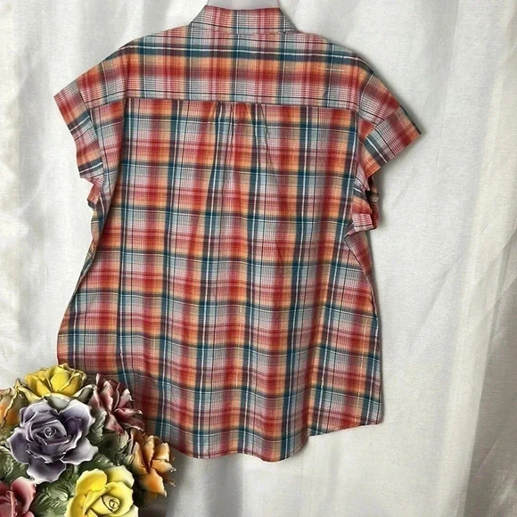 LEE Riders,shirt vtg NWT,Red plaid,cottage core,country vibe,clueless preppy - Picture 7 of 14